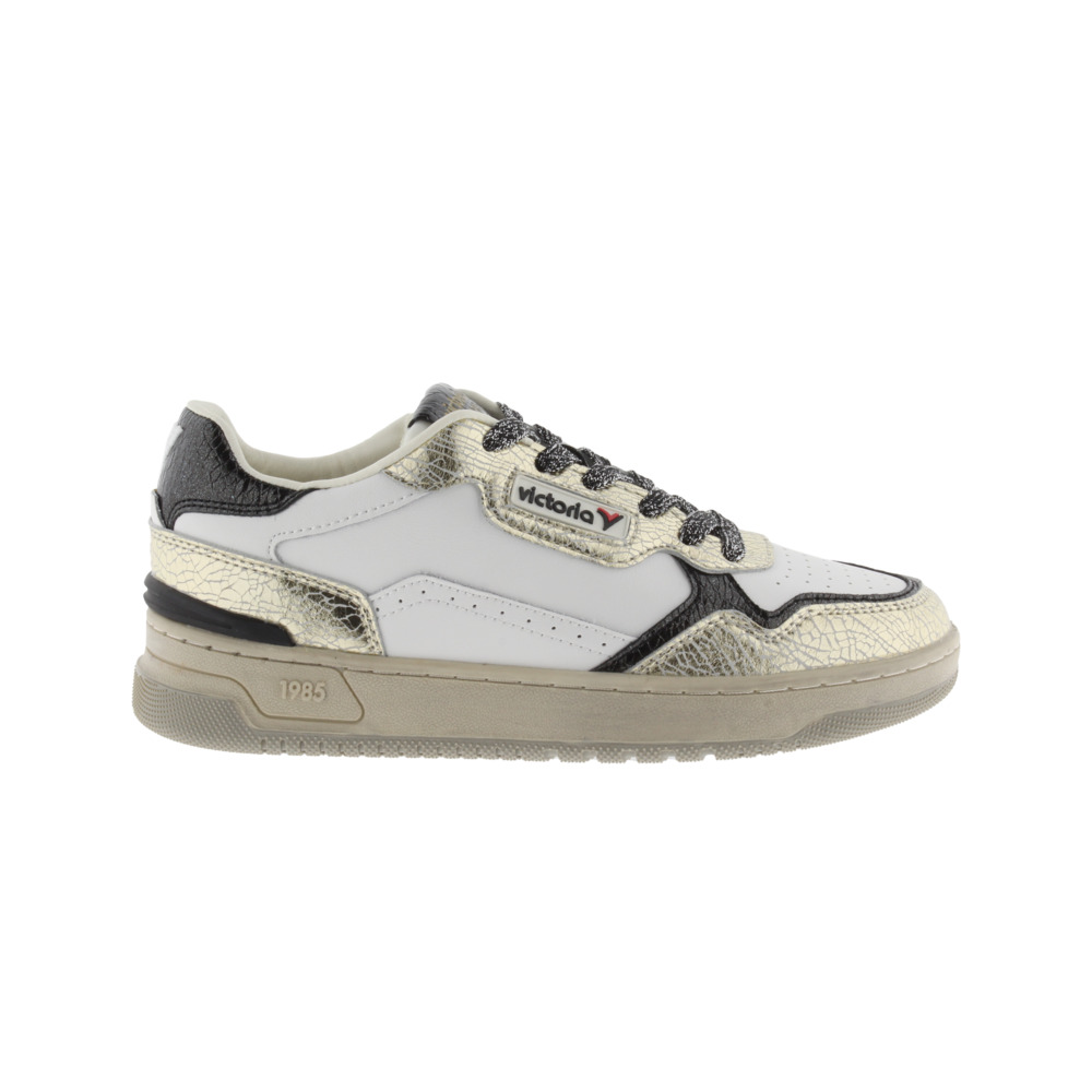 Victoria 1985 C80 Zapatillas de piel con piezas metalizadas 8800127