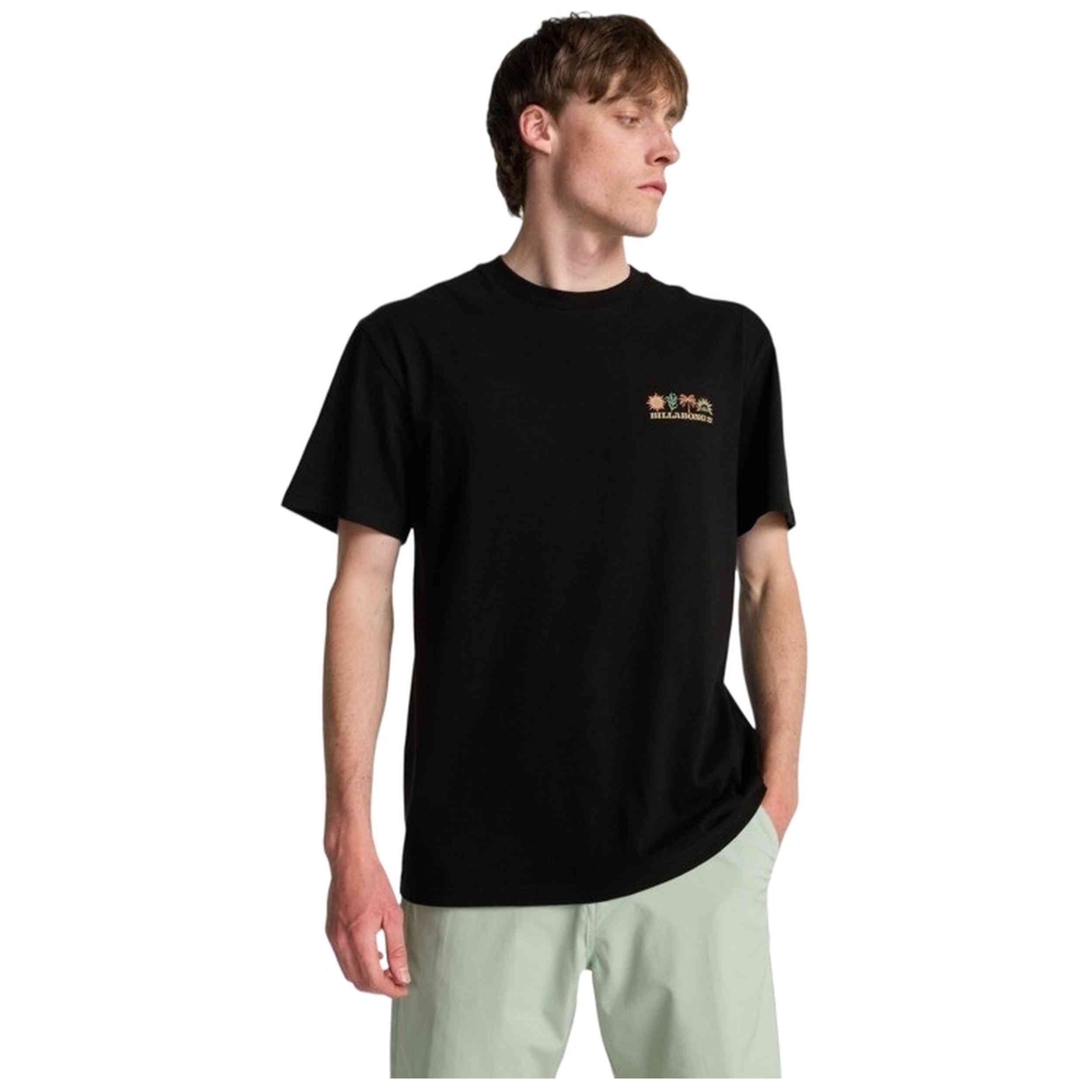 Camiseta De Manga Corta Billabong modelo Segment para Hombre en color Negro