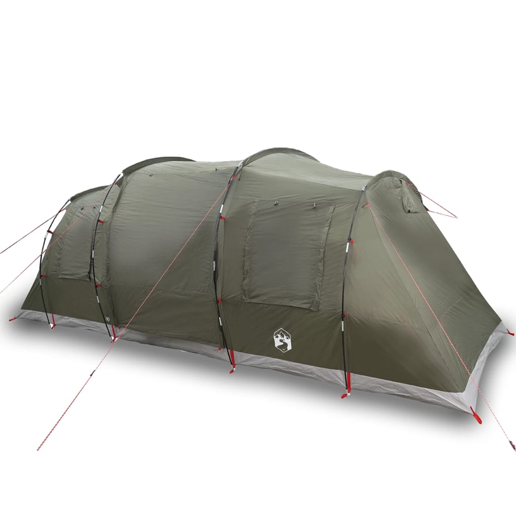 vidaXL Tienda campaña familiar túnel 6 personas impermeable Color Camuflaje,  Verde oliva,  Azul y mas