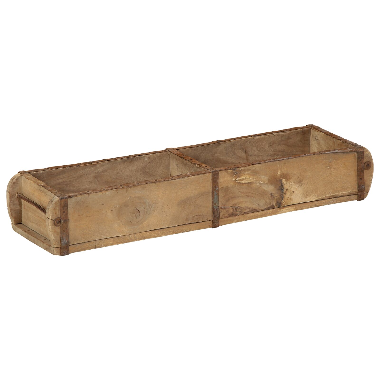 Bandejas vidaXL 4 pcs 60,5x15x9 cm Madera Sólida Recuperada