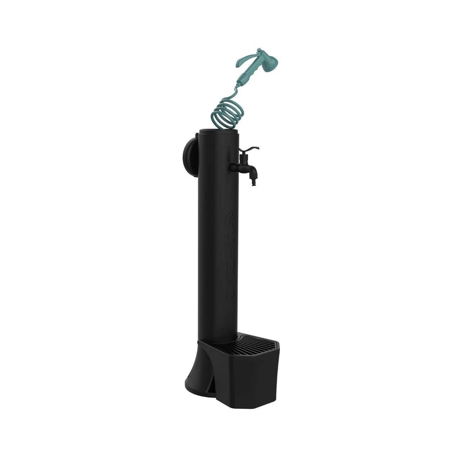 Sined Tritone Pro Fuente De Polietileno Con Cesta y Manguera Con Pistola Negra Con Manguera De 75 m De Largo
