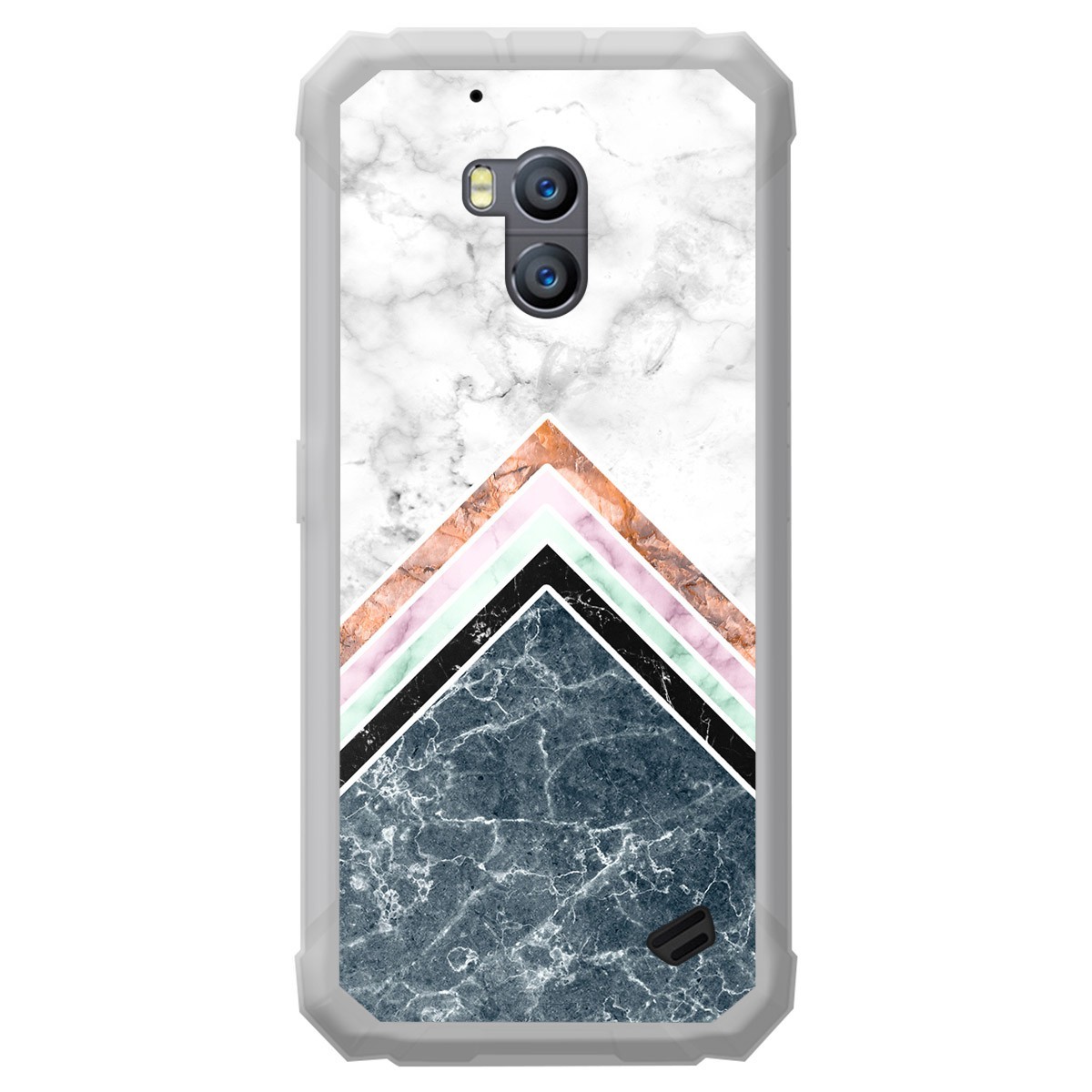 Tumundosmartphone Funda Gel Tpu para Ulefone Armor X2 diseño Mármol 05 Dibujos