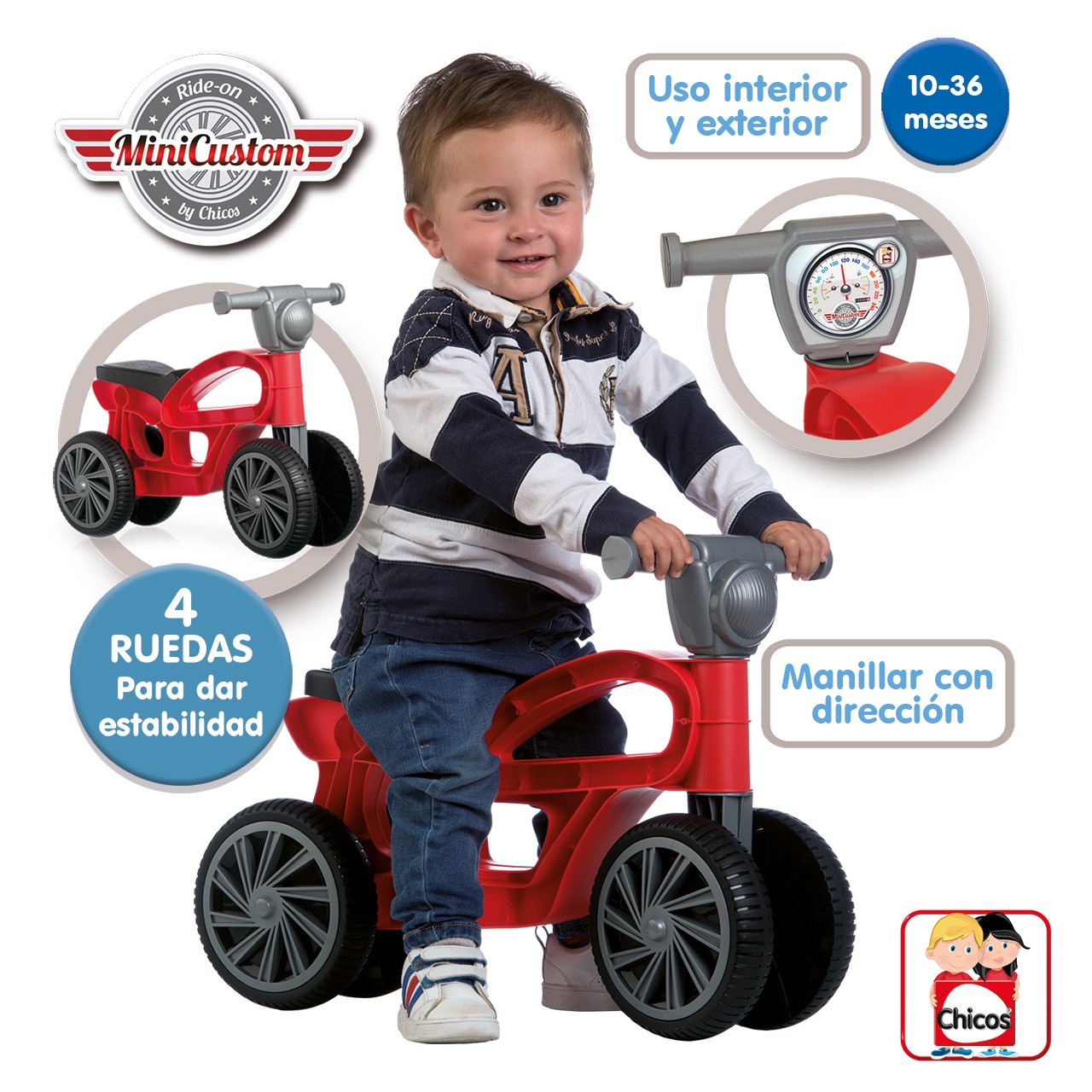 Correpasillos Mini Custom rojo 36006 CHICOS