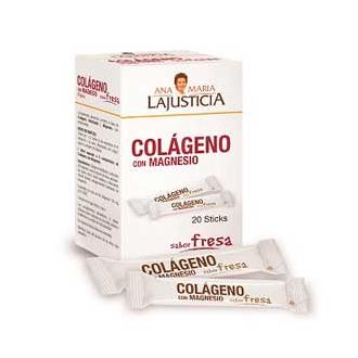 Ana Maria Lajusticia Ana Mª La Justicia Colágeno Magnesio Fresa 20 Sticks - Proteína Esencial
