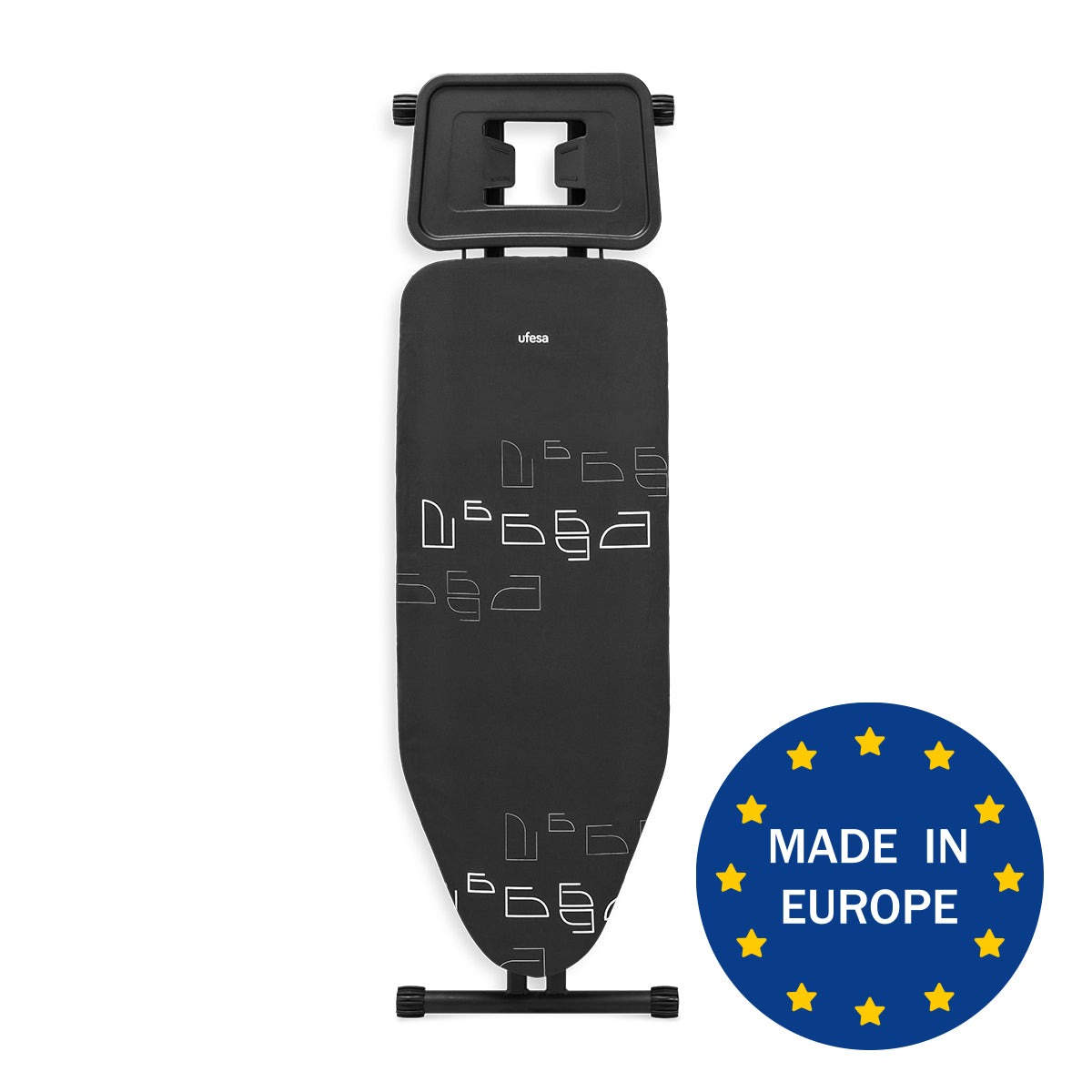 Ufesa - Tabla de planchar Sandy con superficie de rejilla para mejor circulación del vapor, altura regulable (65–94 cm), ergonómica y estable, ideal para planchas de vapor y centros de planchado