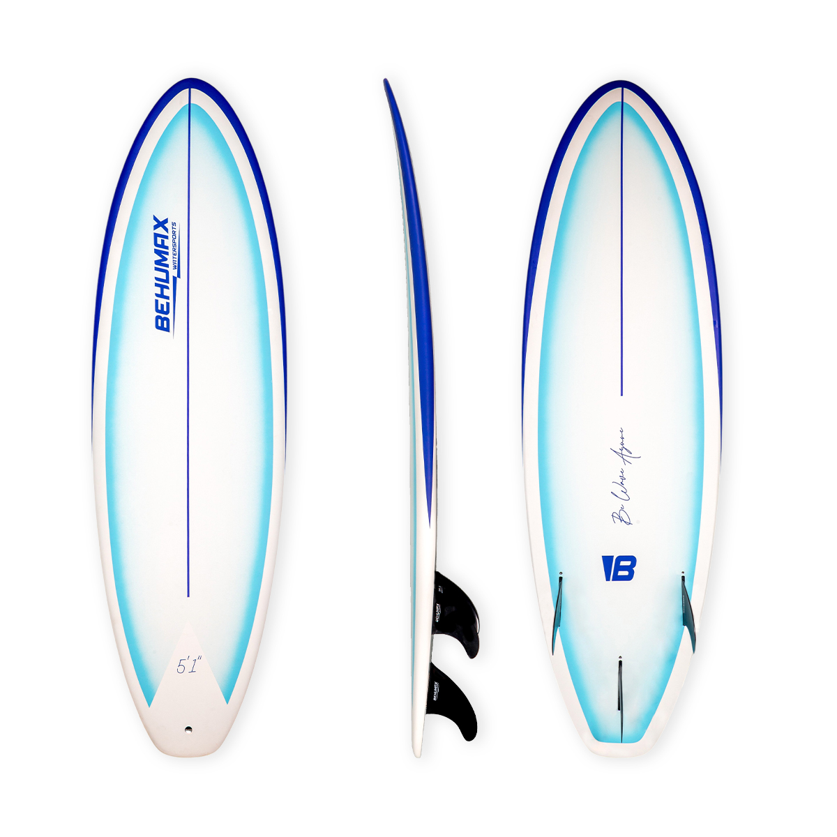 Tabla de Surf Shortboard Be Wave Azure 5'1"