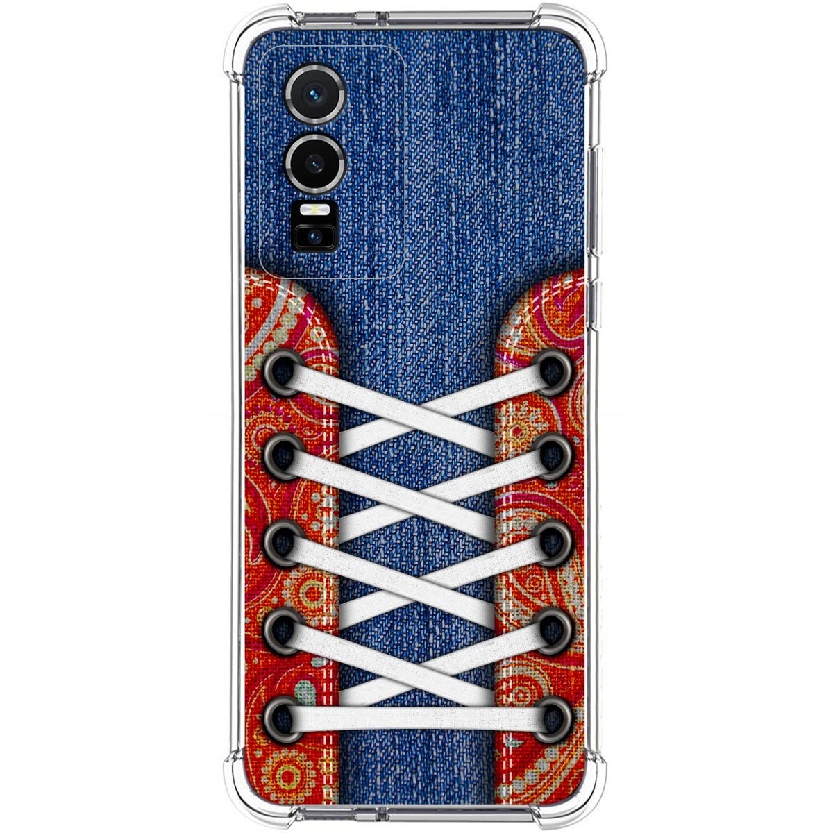 Funda Silicona Antigolpes para Vivo Y76 5G diseño Zapatillas 11 Dibujos