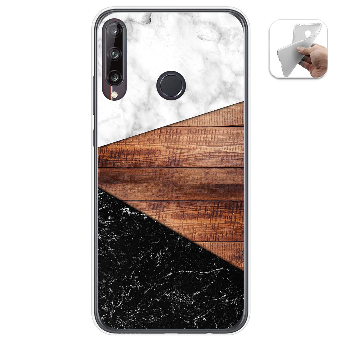 Tumundosmartphone Funda Gel Tpu para Huawei P40 Lite E diseño Mármol 11 Dibujos
