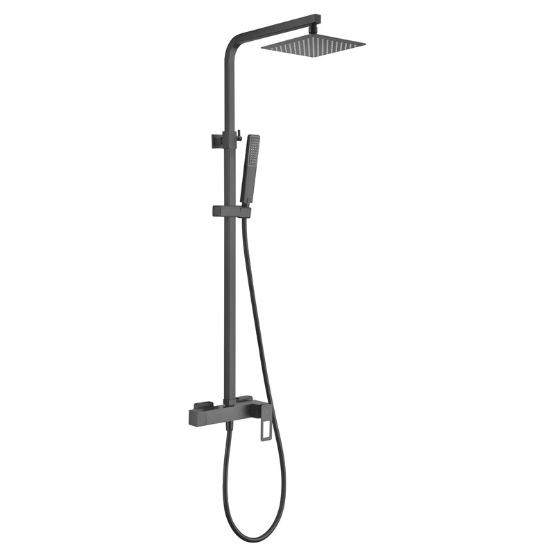 Imex Suecia BDC032/NG columna de ducha acero inoxidable negro mate diseño moderno y elegante