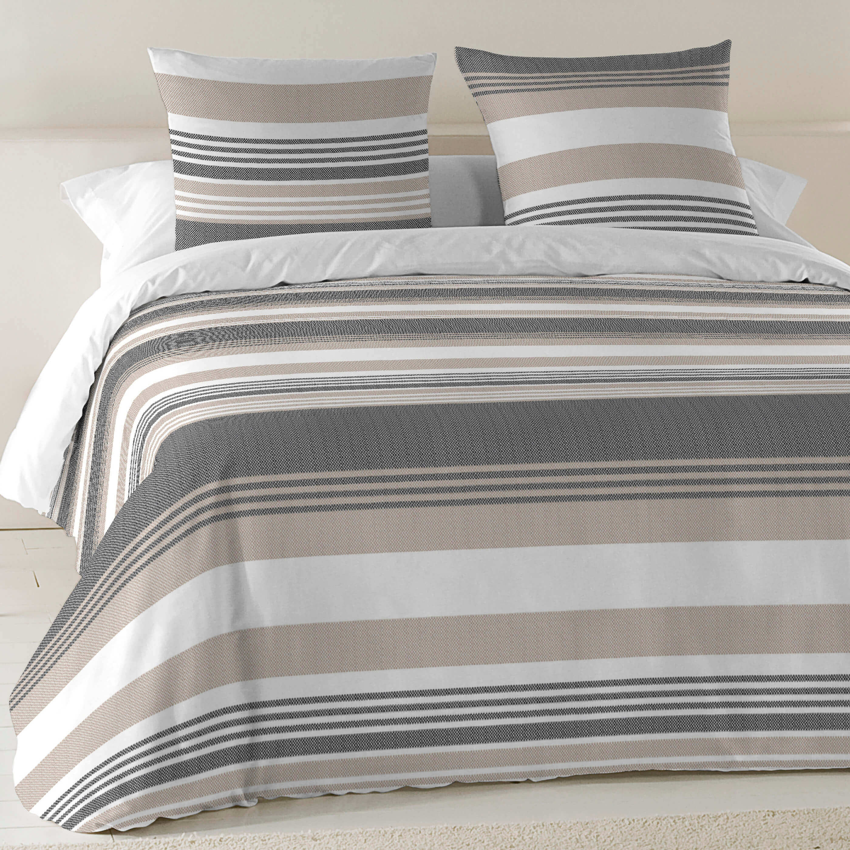 NATURALS  - Funda Nórdica Estampada 100% Algodón Extrasuave - Juego de 2/3 Piezas Funda de Edredón y 1 o 2 Fundas de Almohada - Cama 90/135/150/180 cm - Fabricada en España
