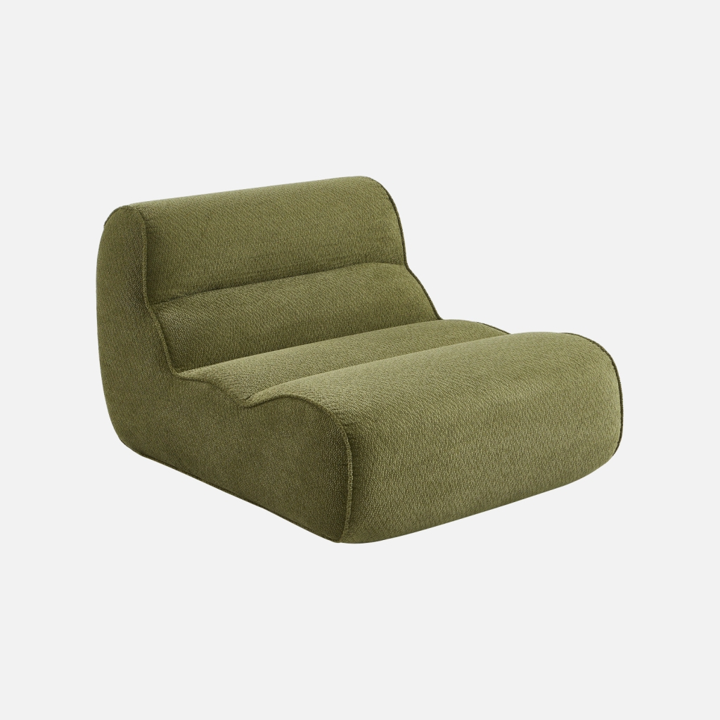 sweeek - Sillón de tela chenilla , Dario , 95x108x66