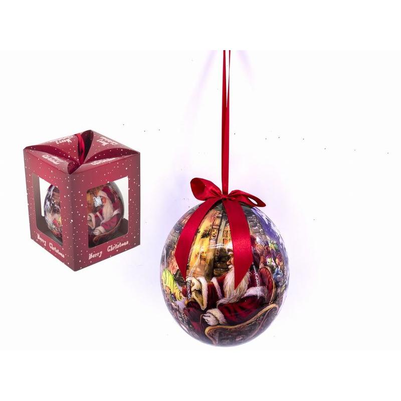 Gerimport Bola Navidad Papá Noel 15 Cm - Decoración Navideña