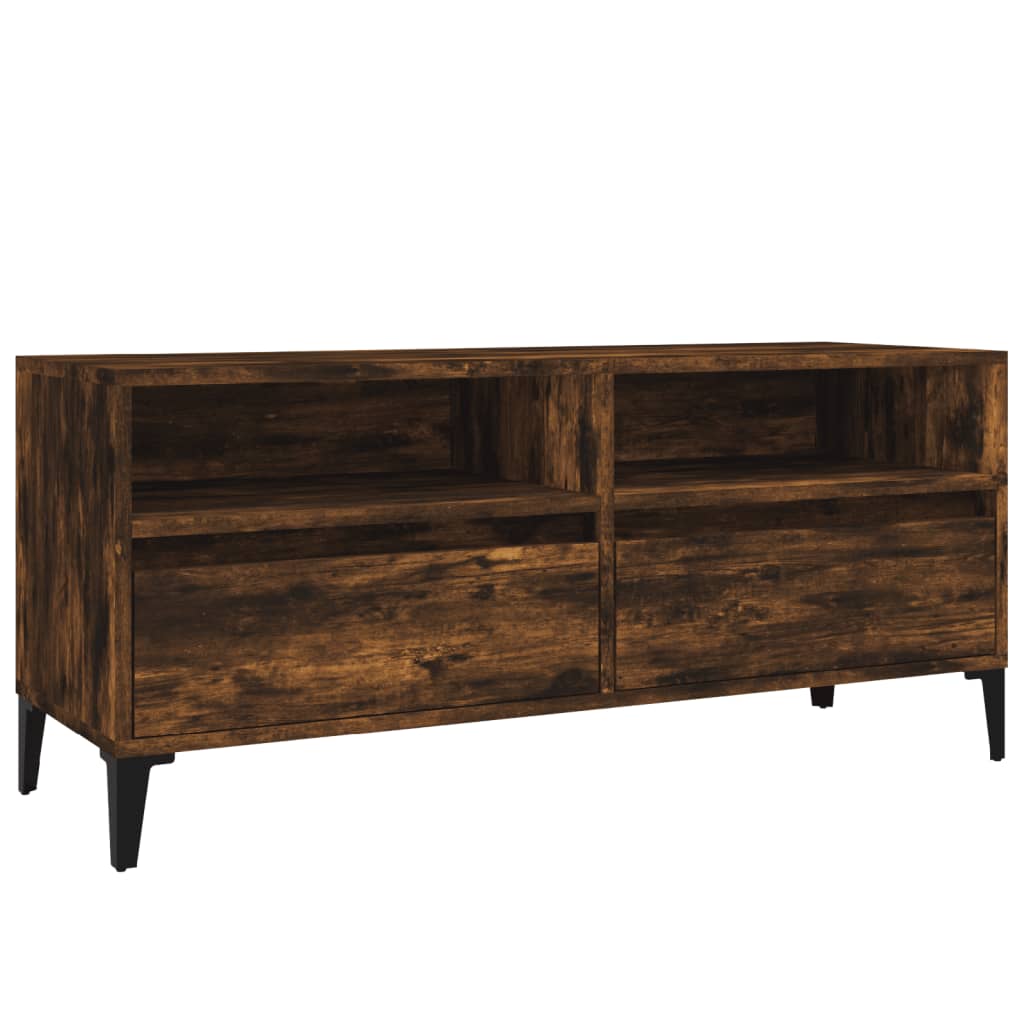 Vidaxl Mueble de TV Madera Contrachapada 100x34,5x44,5 Cm Negro