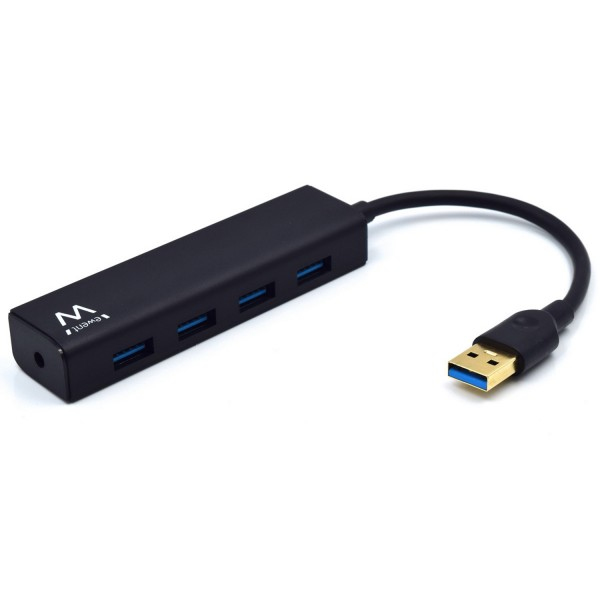 Ewent EW1136, USB 3.0 (3.1 Gen 1) Type-A, USB 1.1,USB 2.0,USB 3.0 (3.1 Gen 1) Type-A, 0,15 m, 480 Mb
