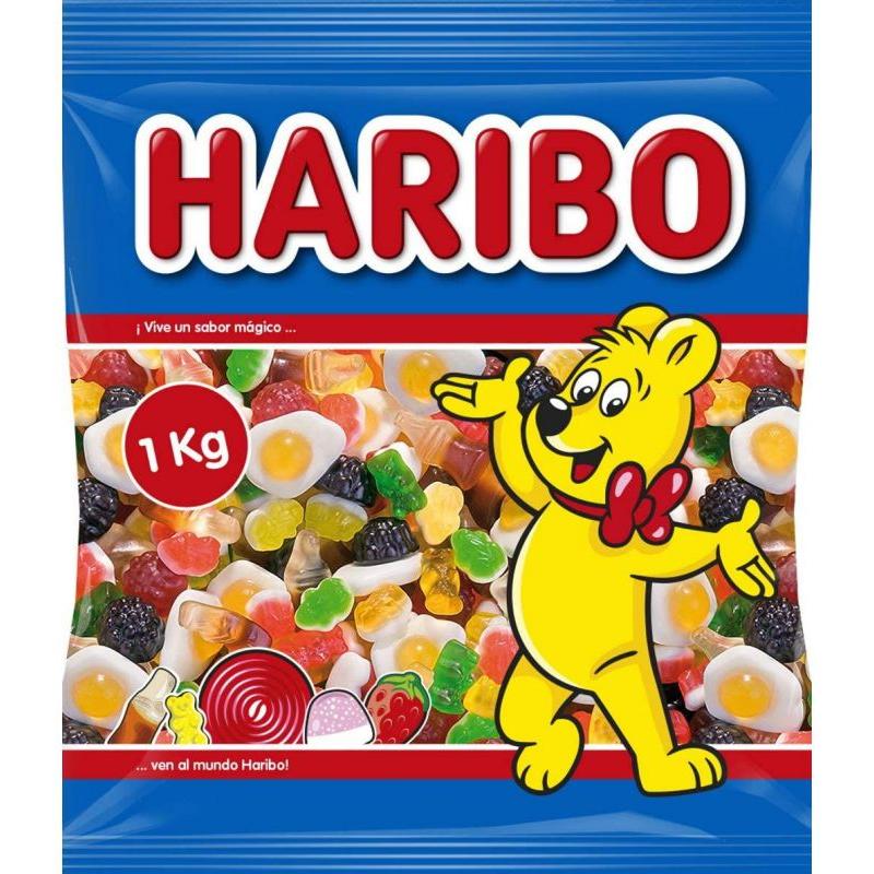 Haribo Cóctel Brillo Surtido de Sabores 1kg Bolsa Grande