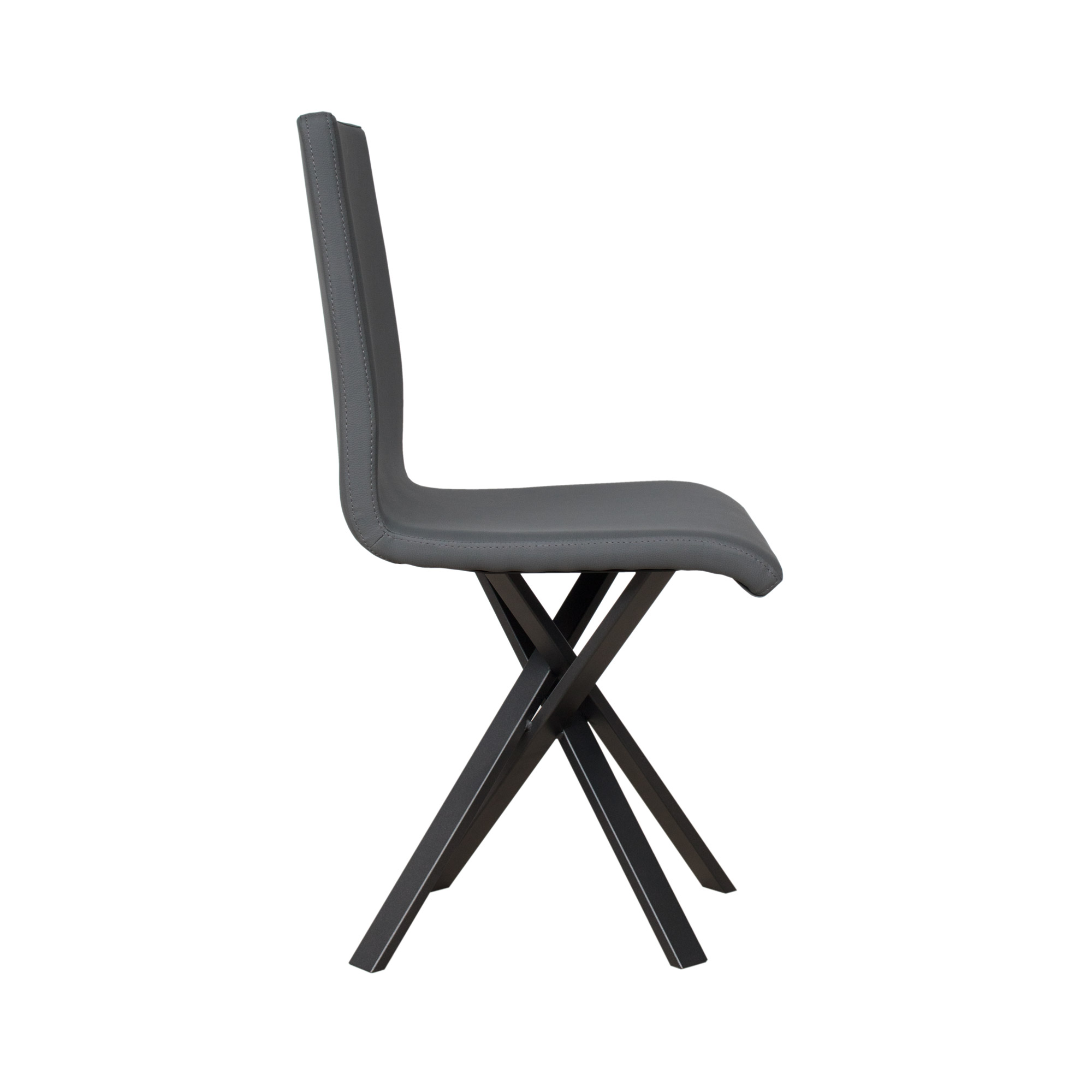 Silla Aury Patas antracita Cojín gris 11 (tipo Volantis) - Itamoby