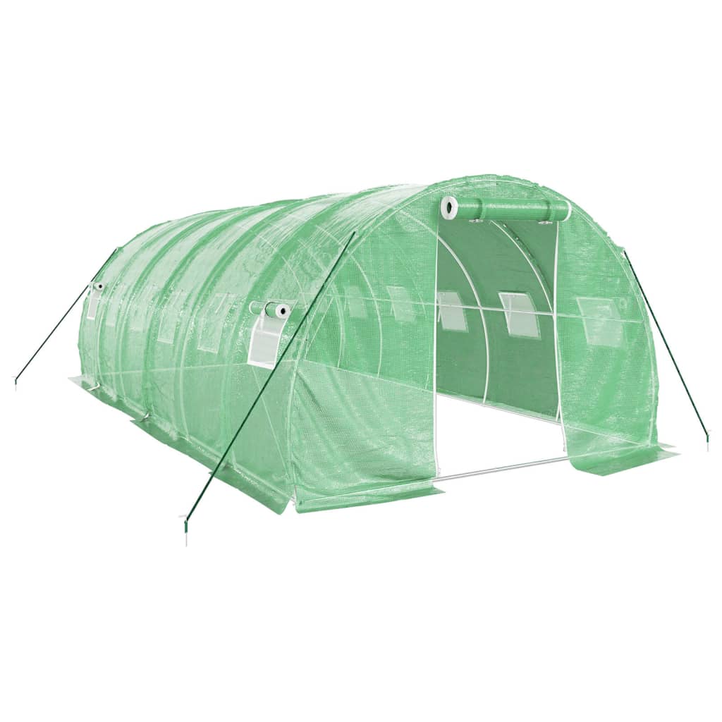 vidaXL Invernadero con estructura de acero verde Multitalles