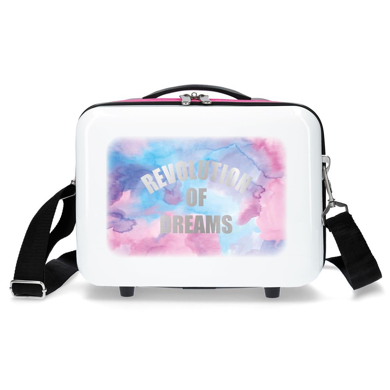 Neceser Abs Movom Revolution dreams blanco 21x29x15cm