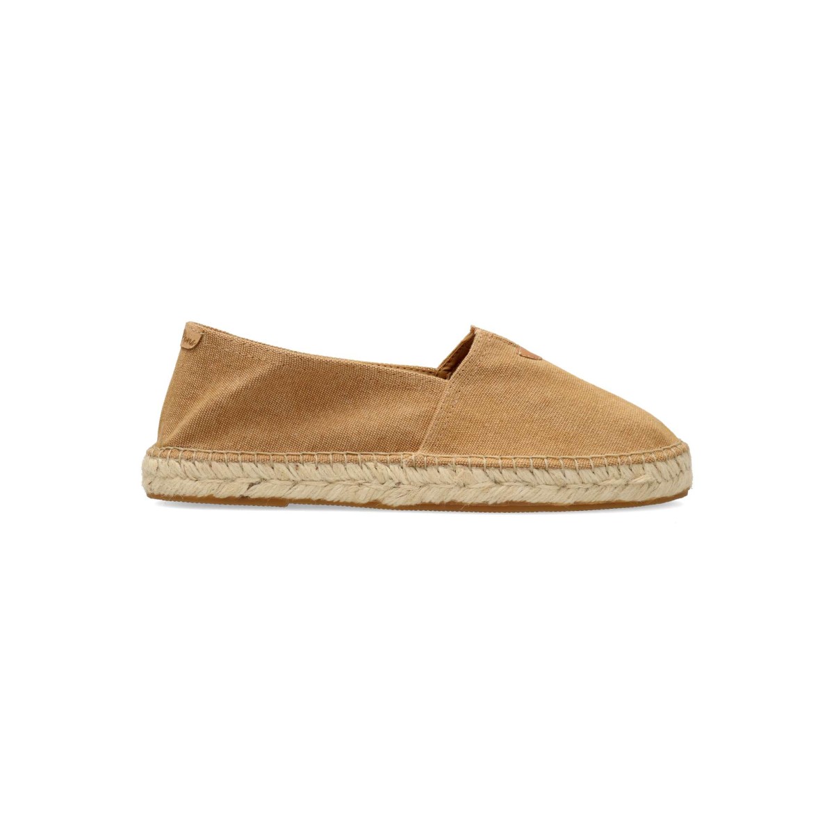 Toni Pons - Alpargatas planas esparto vegano para hombre, fabricadas a mano en España con tejido de algodón y suela de yute natural sobre goma