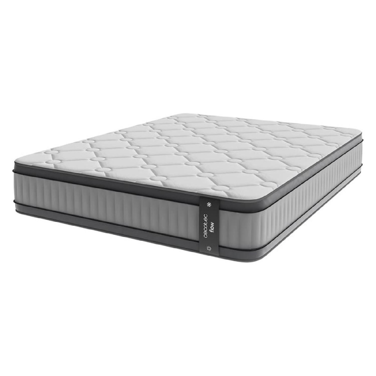 Cecotec Colchón Híbrido Flow 8900 Hybrid 100x200. Multicapa, Núcleo de Muelles Ensacados SpringCore y Viscoelástica ViscoCare+