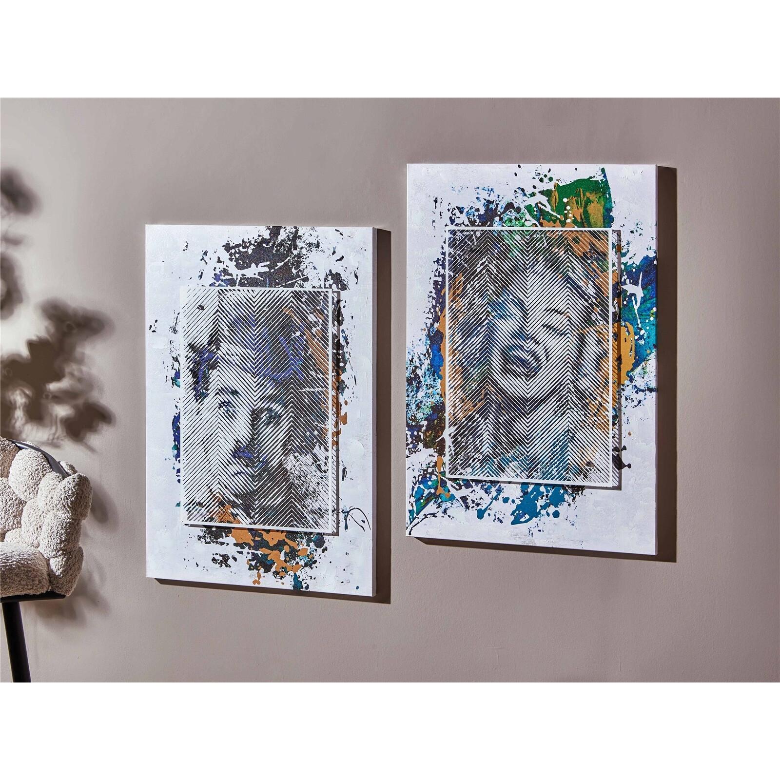 Lienzo impr. retrato en veladura marilyn y ch.chaplin 50% oleo 60x90cms. s/2 60x3x90 cms. El mejor complemento para tu hogar.