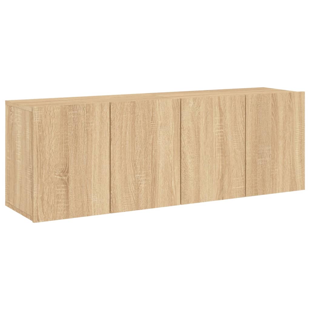 vidaXL Muebles para TV de pared 2 unidades roble Sonoma 60x30x41 cm