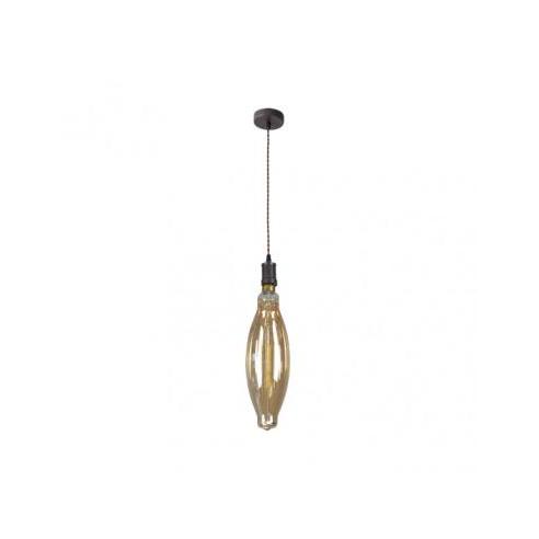 Colgante Lilia 1xe27 Marron/ambar Bombilla Incluida 8w 3000k 640lm Regx12x12 Cm