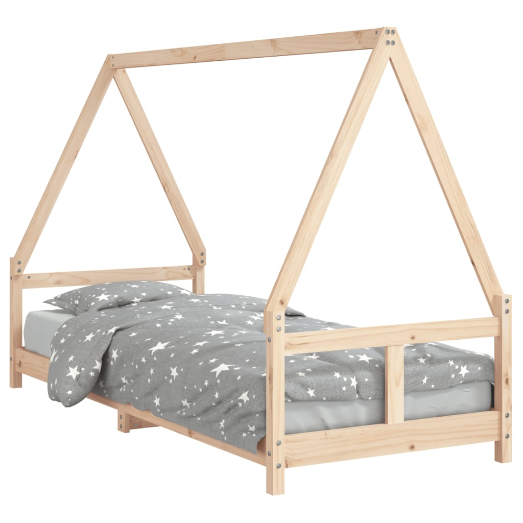 vidaXL Estructura de cama para niños madera de pino 80x200 cm
