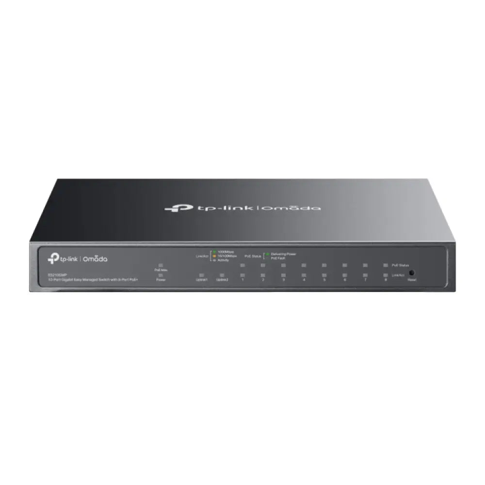 Switch Gestionado TP-Link 10 Puertos Gigabit 8 PoE+ 123W Cloud SFP Sin Ventilador