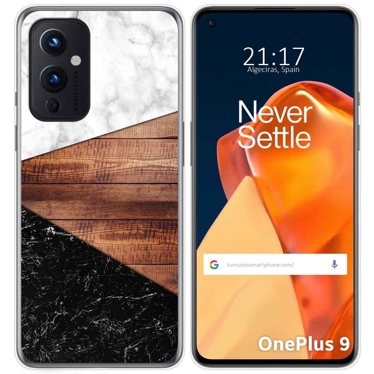 Tumundosmartphone Funda Gel Tpu para OnePlus 9 5G diseño Mármol 11 Dibujos