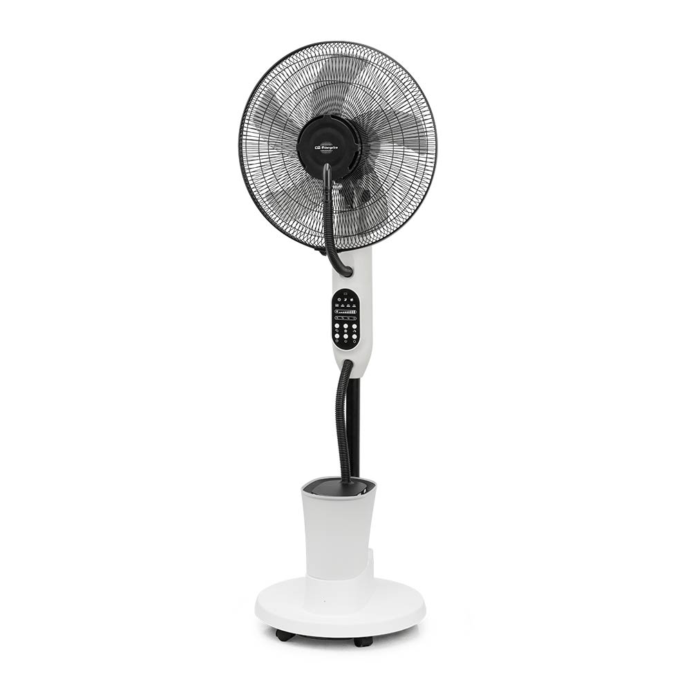 Orbegozo SFA 6600 - Ventilador De Pie Nebulizador , 3 velocidades 3 Niveles De Ventilación, Altura Regulable, 75 W, Blanco