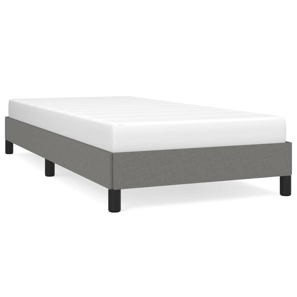 vidaXL Estructura de cama sin colchón tela gris oscuro 80x200 cm