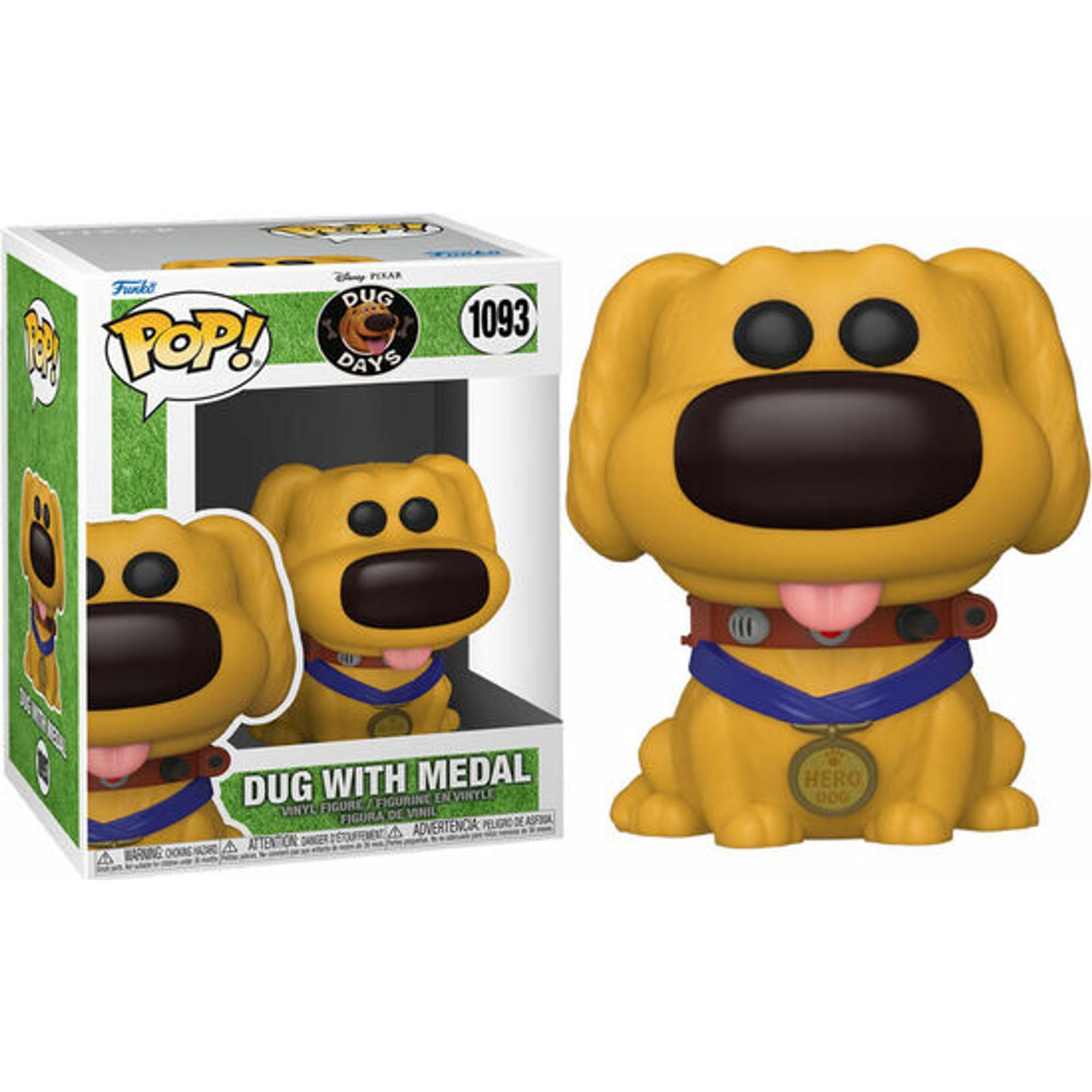 Funko - Figura Pop Disney Dug Days Hero Dug - Funko Pop Coleccionable De Edición Limitada - Funko Pop Diseño Detallado Y Realista - Funko Pop Ideal Para Regalo - Funko Pop Gran Variedad De Personajes