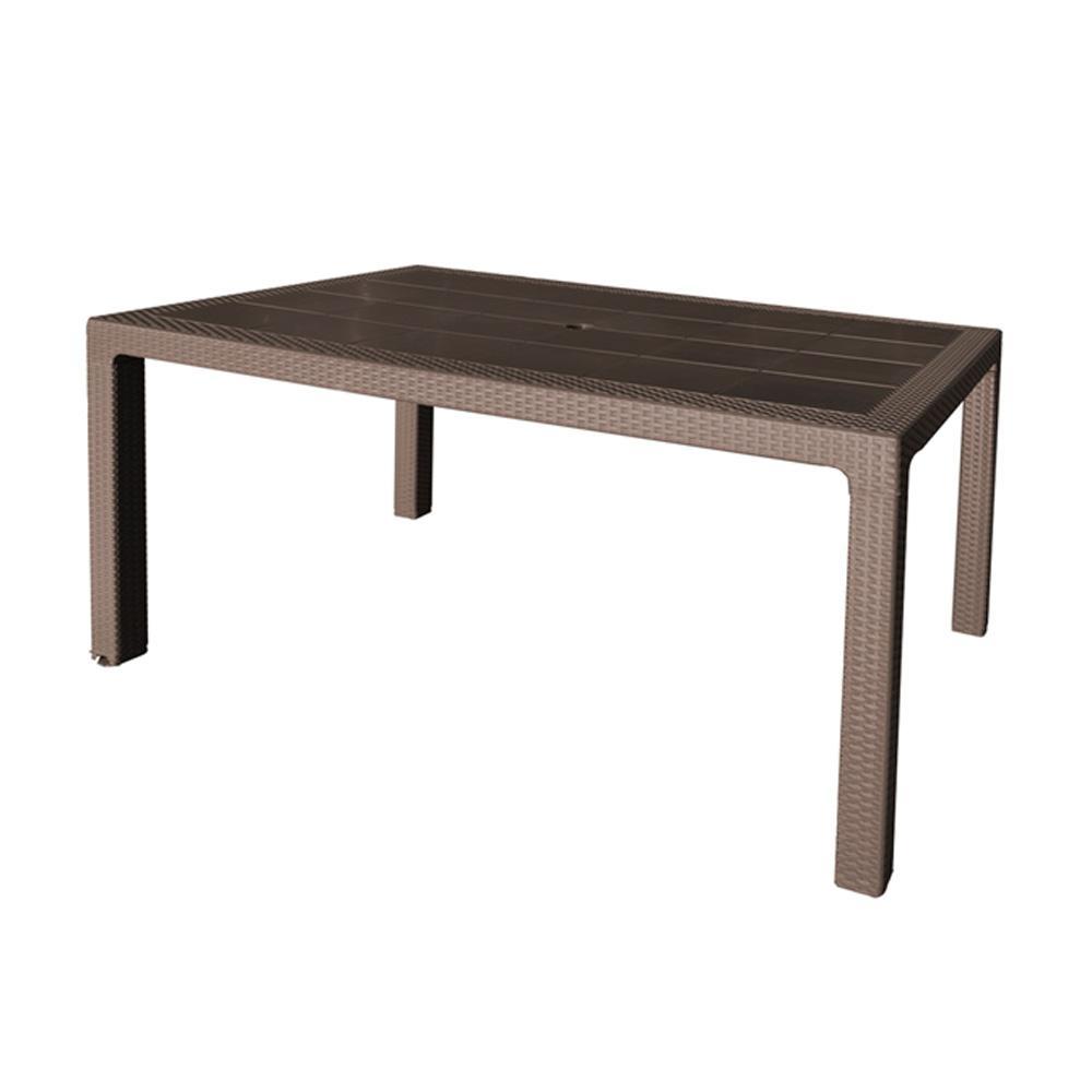 Mesa resina 150x90cm wengue 4090/08