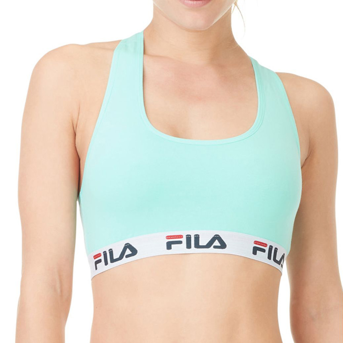 Sujetador deportivo FILA en color azul turquesa