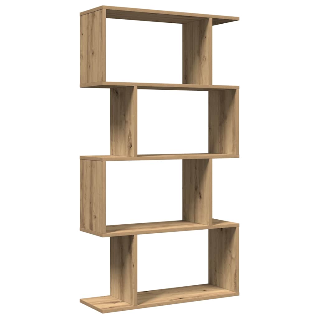 vidaXL Librería divisora 4 niveles madera 70x24x129 cm Multicolor