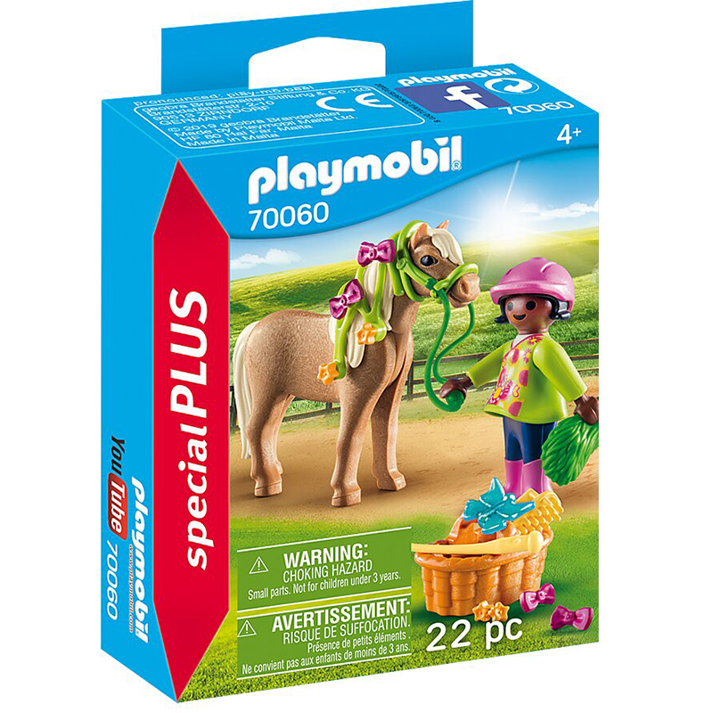 PLAYMOBIL NIÑA CON PONI, 70060, TIENDA CON LICENCIA OFICIAL
