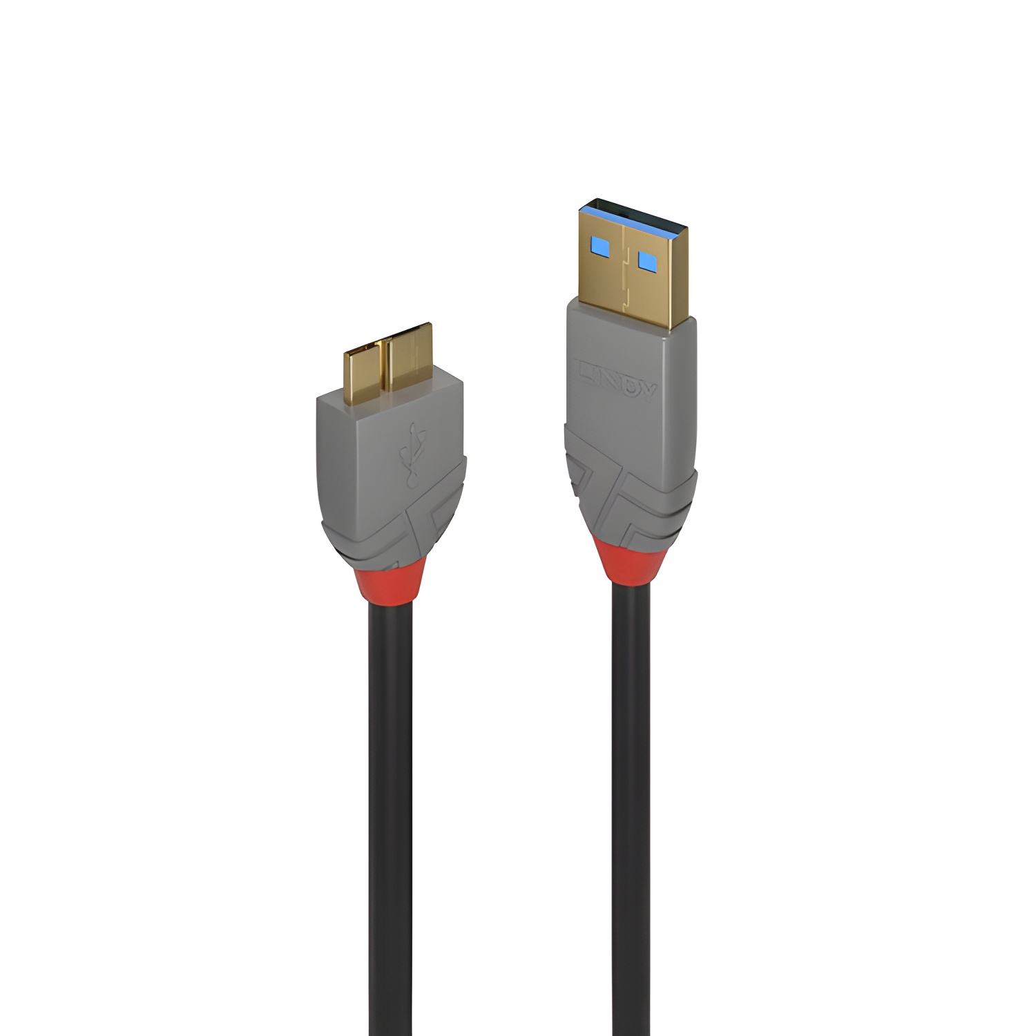 Lindy 2m usb 3.0 type a to  micro-b cable, anthra line