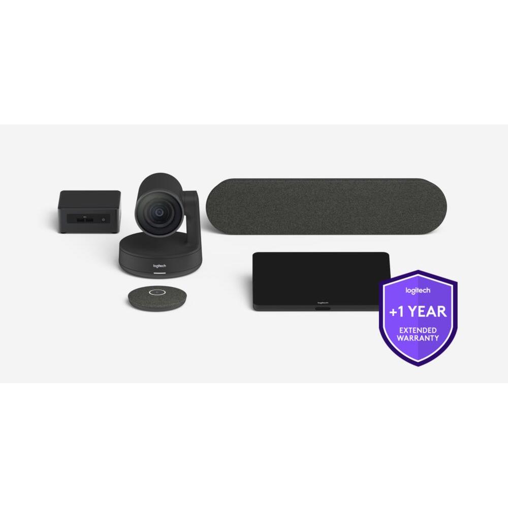 Garantía Extendida de 1 Año para Solución de Sala Mediana Logitech con Tap y Rally