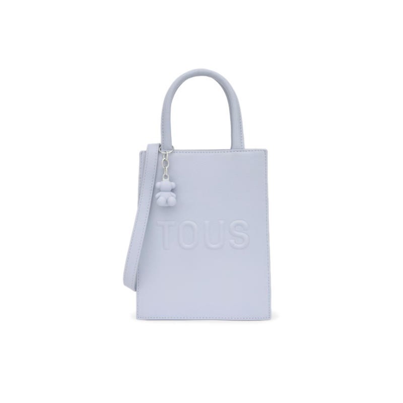 Mini Bolso Tous 2002373833 Pop T Back to Basics Azul Gris