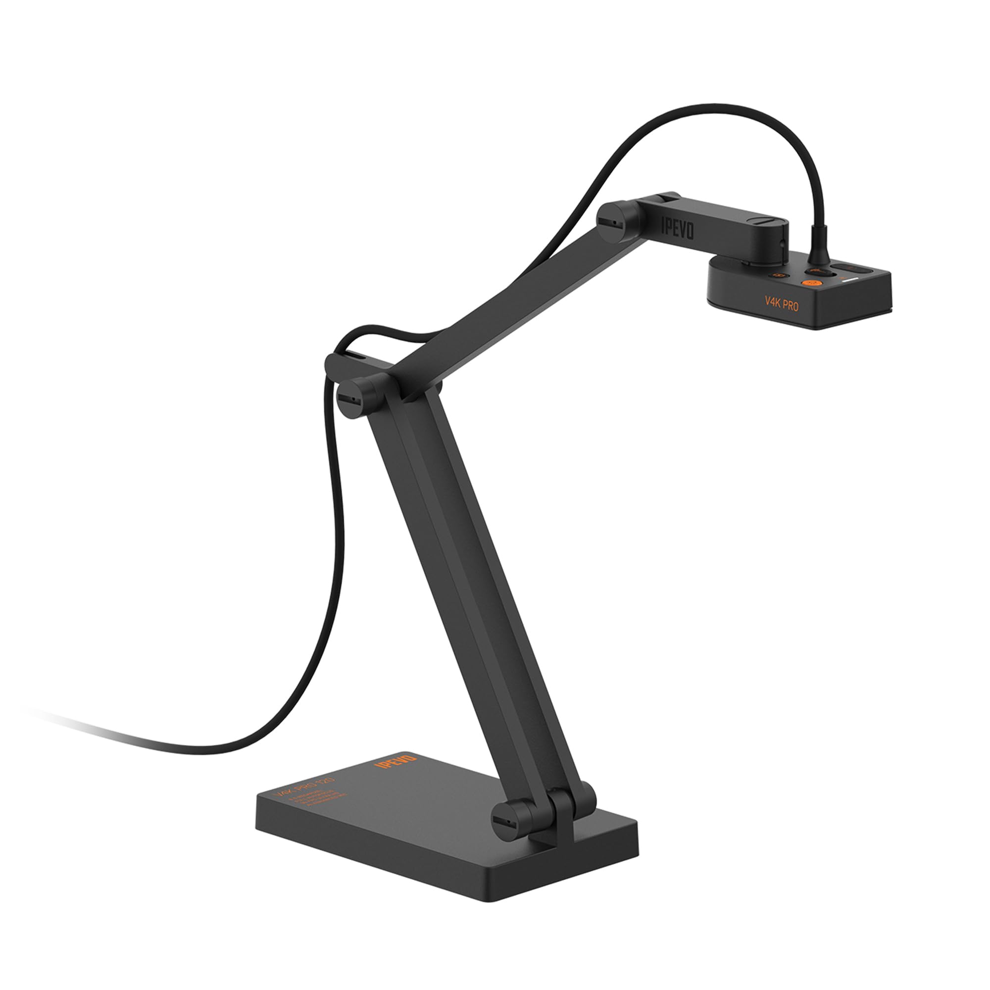 IPEVO Cámara de Documentos USB V4K Pro 120 4K, Lente FOV de 120 Grados, Sensor CMOS Sony, Enfoque automático rápido, reducción de Ruido IA, cámara Web, USB Plug and Play, videoconferencia,