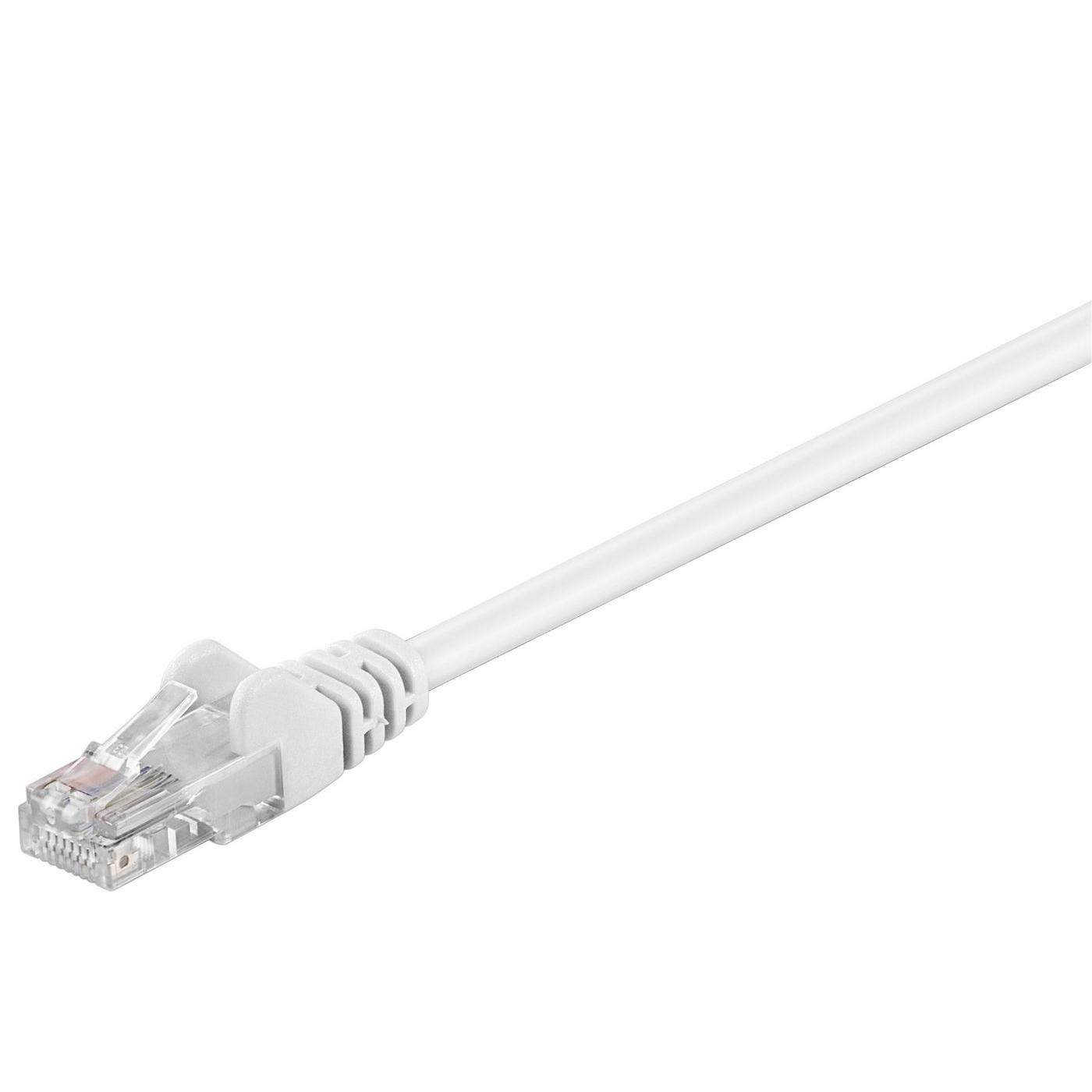 Microconnect Cable de Red U/UTP Cat5e 50M Blanco PVC - Alta Velocidad