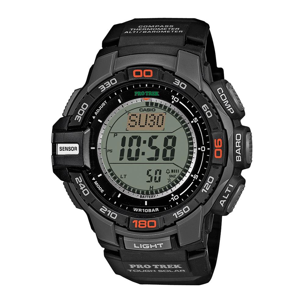 Reloj Casio PRG-270-1ER Resina correa color: Negro Dial LCD Digital Hombre