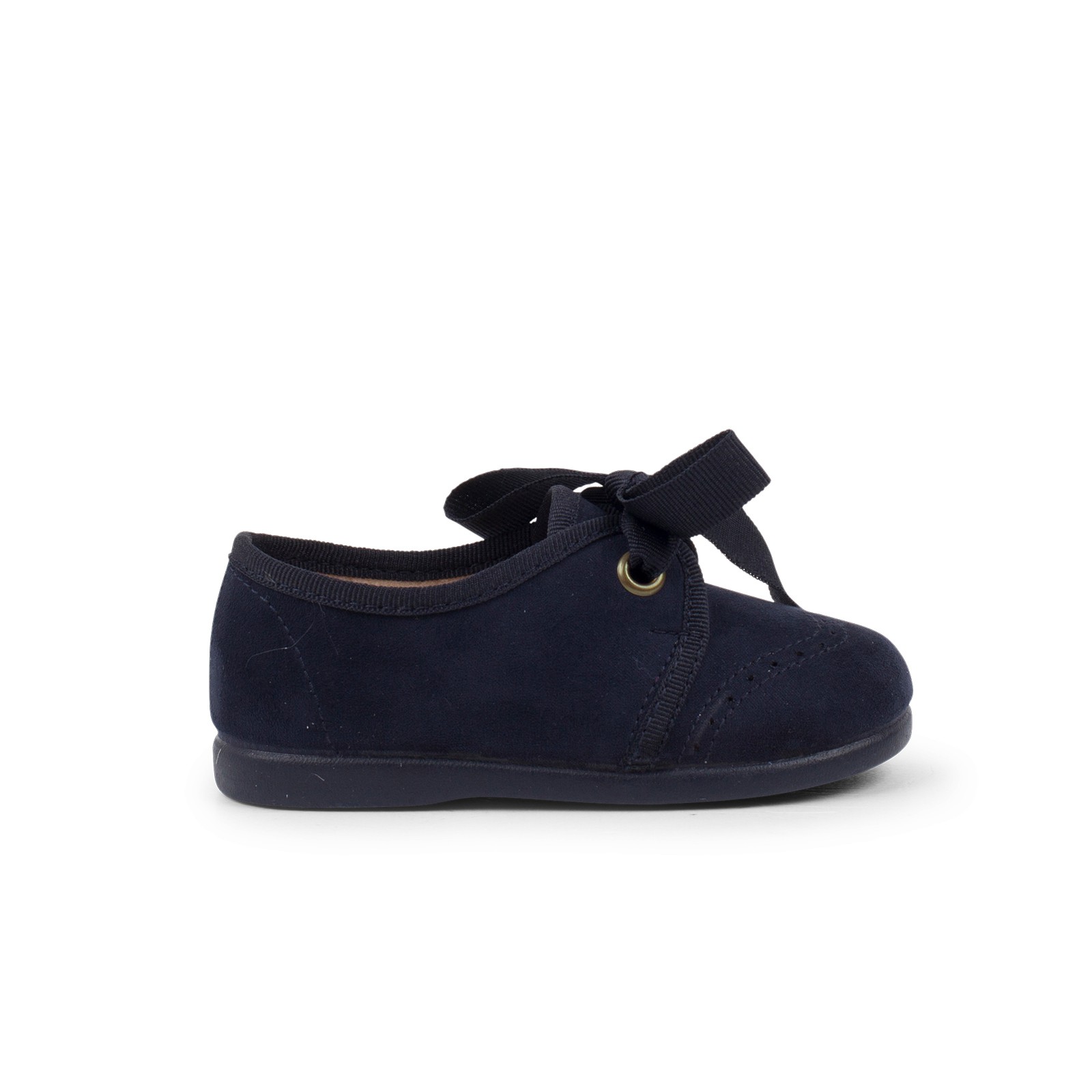 Pisamonas Zapatito Niños Tipo Blucher Con Lazo Y Picados