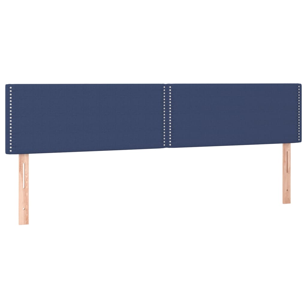vidaXL Cabecero con LED de tela azul 180x5x78/88 cm