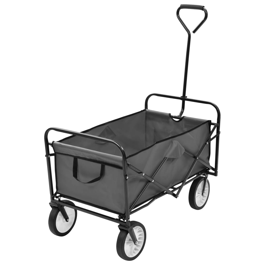 vidaXL Carrito de Mano Plegable Acero Carretilla Carreta Carga Jardinera Color Azul,  Rojo,  Gris y mas