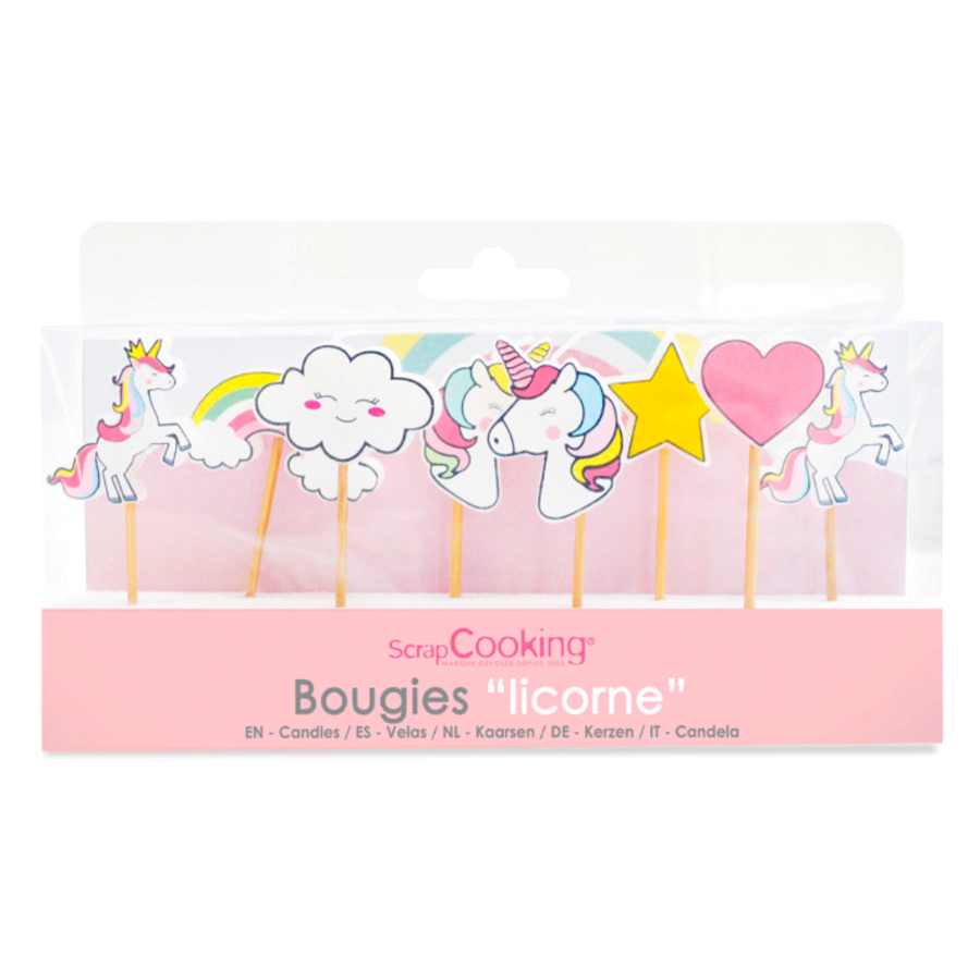 Velas Scrapcooking Unicornios - Diseños Variados