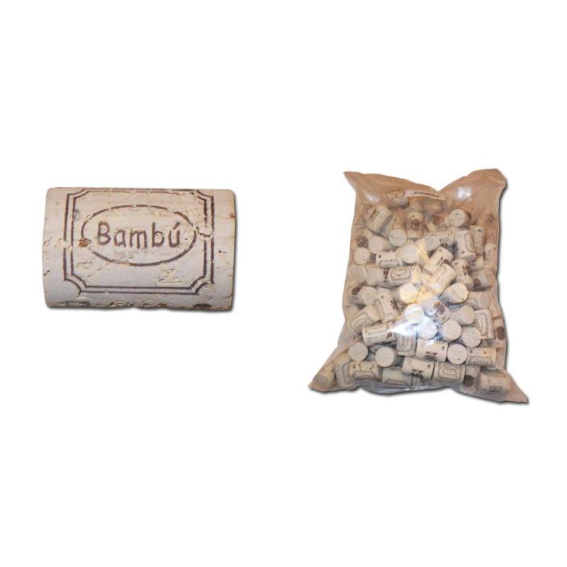 Bambu t-corcho cilindrico 39x26 200 und.natural blco sidra 21226