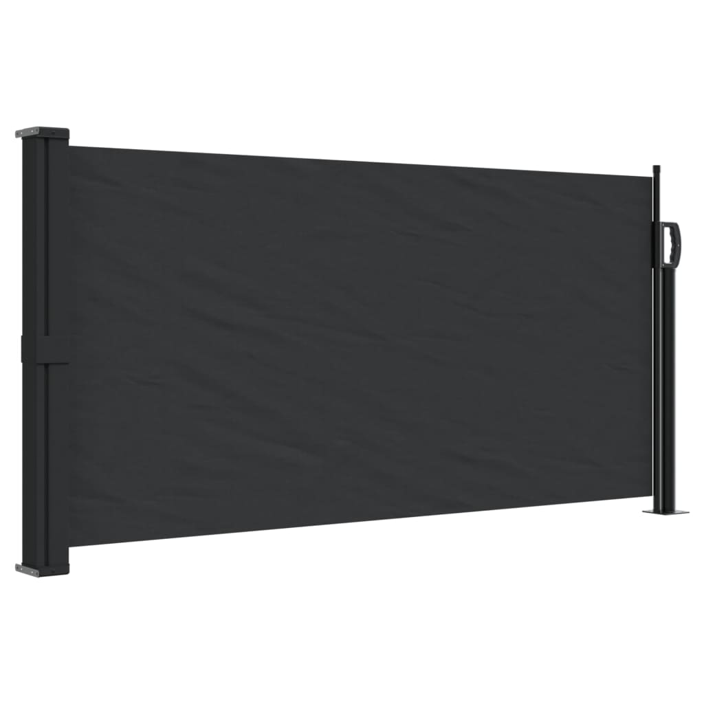 vidaXL Toldo lateral retráctil 100x300 cm Color Negro, Crema, Azul