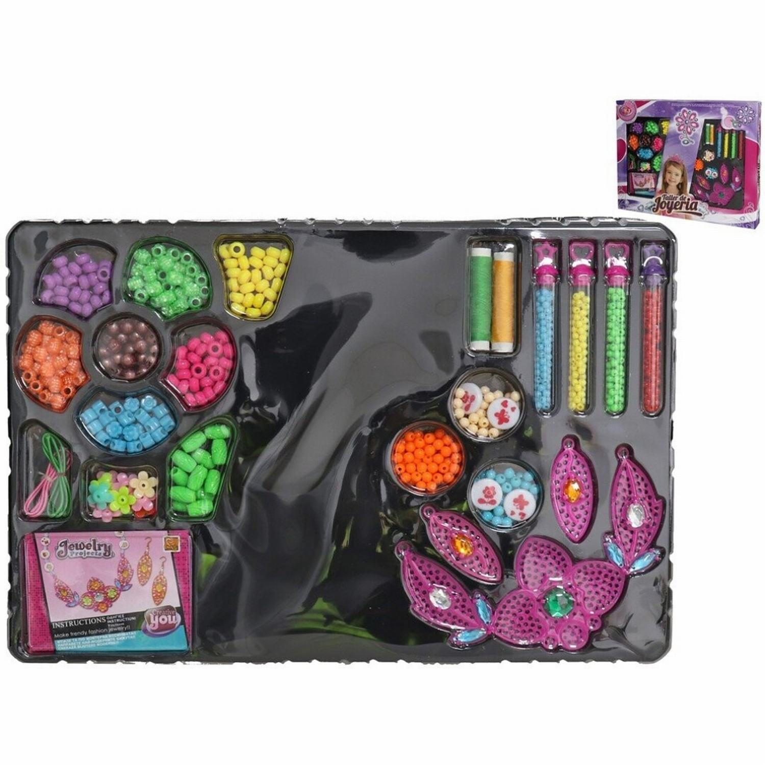 Gerimport Set Creación Pulseras y Abalorios 21 Piezas para Crear Tus Propias Joyas